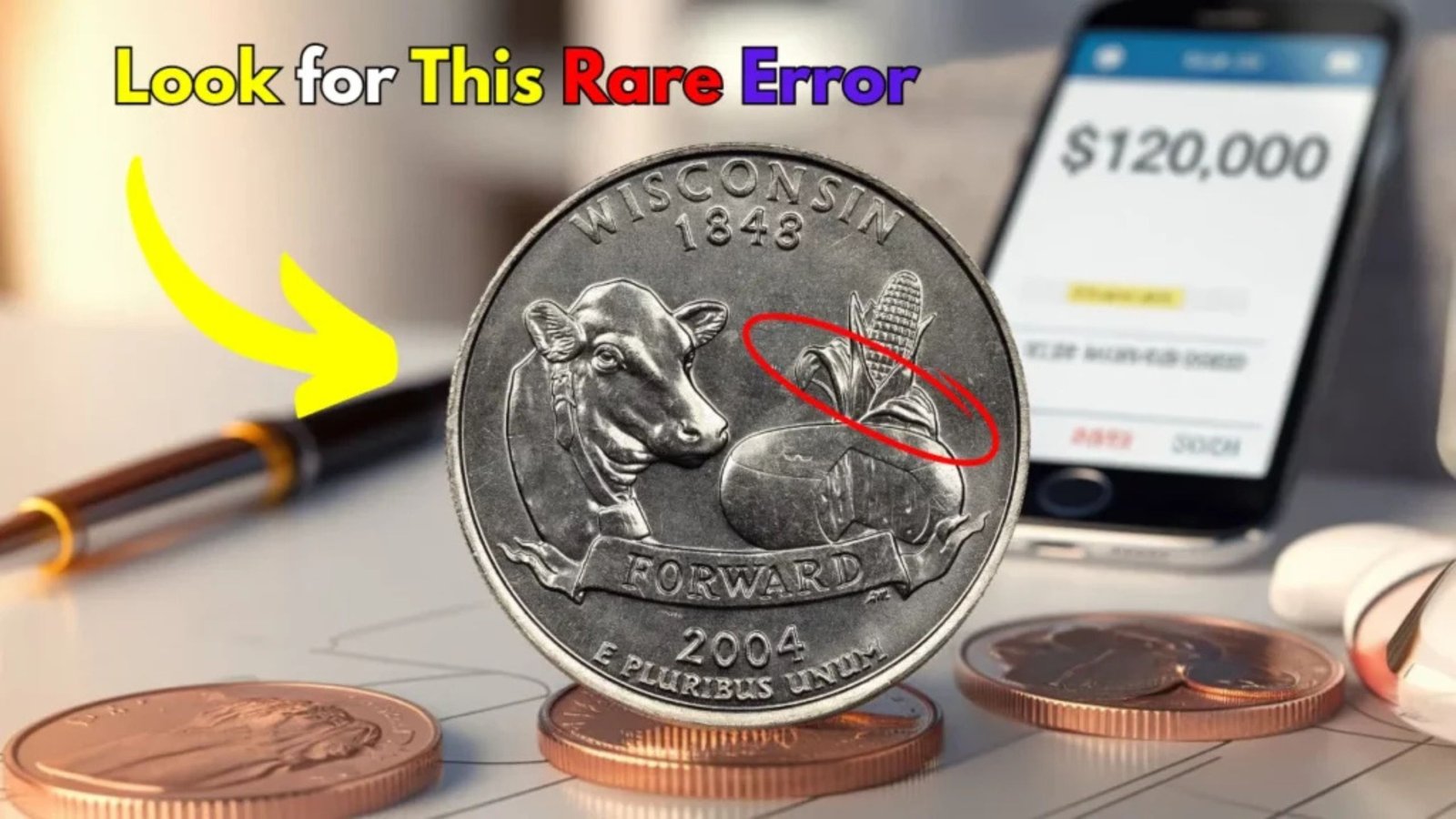 This 2004 Wisconsin Quarter With an Extra Leaf Could Be in Your Wallet — It’s Worth Over $120,000