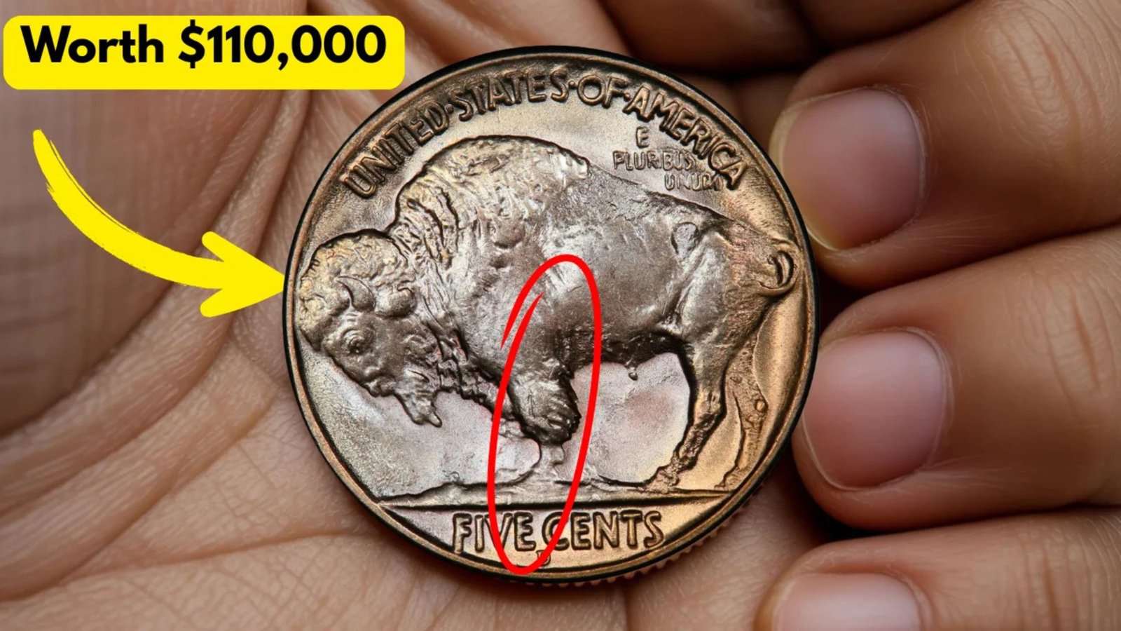 Check That Nickel: 1937-D 3-Legged Buffalo Nickel Still Turning Up in Change — Worth $110,000